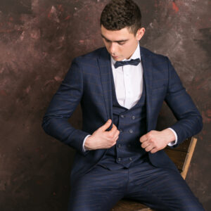 Blue 3 Piece Pent Coat