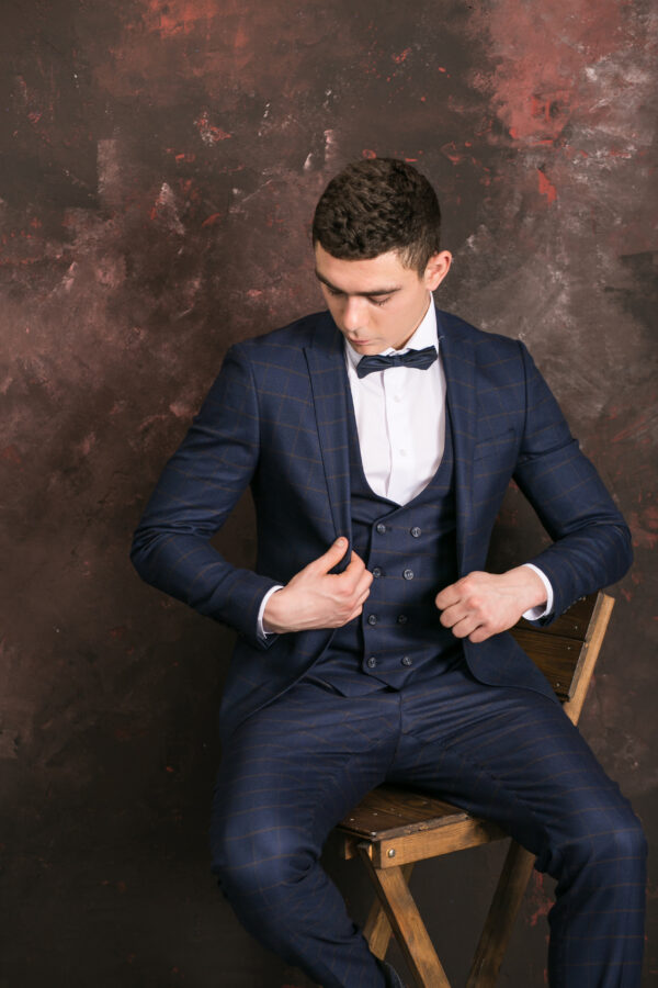 Blue 3 Piece Pent Coat